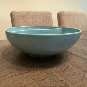 Vintage Table to Terrace Melmac Serving Bowl. Turquoise.